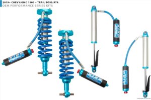 GMC Sierra 1500 Coilover Suspension Kit - Front - King Shocks - 2.5 Dia Remote Res Coilover w/Adjuster - `19-`27